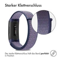 imoshion Nylonarmband für das Fitbit Charge 3 / 4 - Dunkelblau