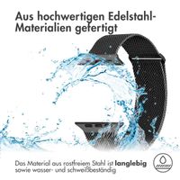 imoshion Magnetisches Milanaise Armband für das  Apple Watch Series 1 - 9 / SE (38/40/41 mm) | Series 10 / 11 (42 mm) - Größe M - Schwarz