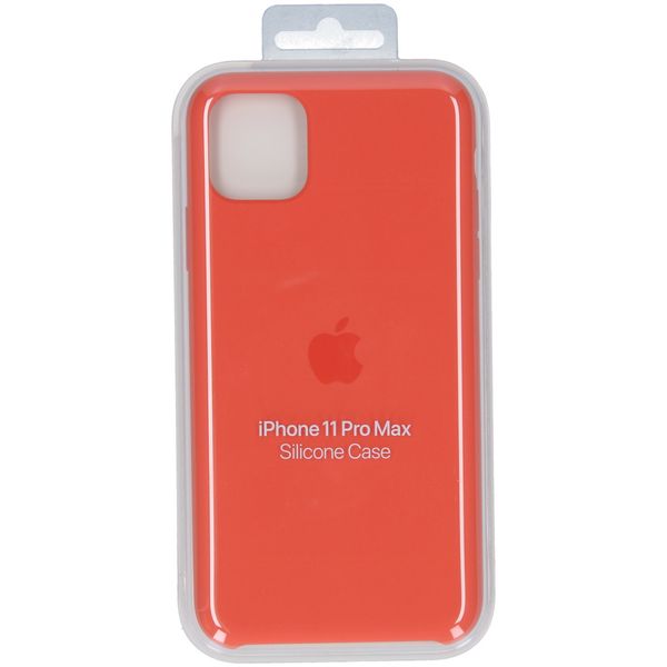 Apple Silikon-Case Clementine Orange für das Apple iPhone 11 Pro Max