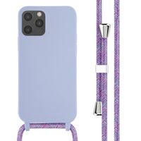 imoshion Silikonhülle mit Band für das Apple iPhone 12 (Pro) - Violett
