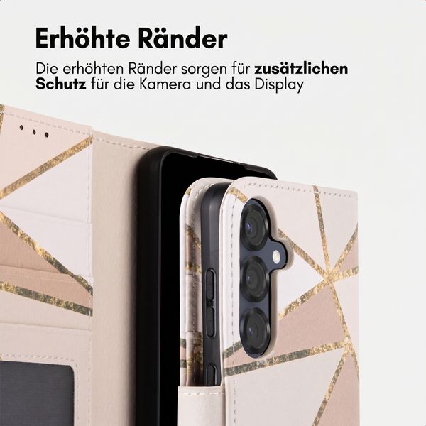 imoshion Design Klapphülle Samsung Galaxy S25 - Beige Graphic