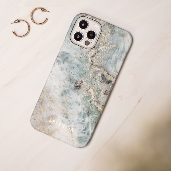 Selencia Maya Fashion Backcover Samsung Galaxy A41 - Marble Blue