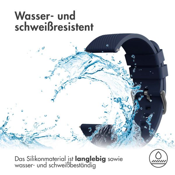 imoshion Silikonarmband - 22-mm-Universalanschluss - Dunkelblau