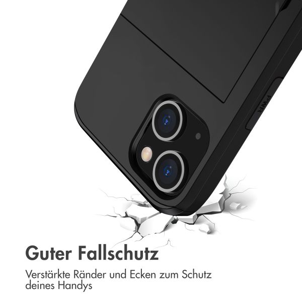 imoshion ﻿Backcover mit Kartenfach für das iPhone 14 Plus - Schwarz