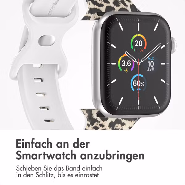 imoshion Silikon-Armband⁺ für Apple Watch Series 1 t/m 11 / SE / Ultra (44/45/46/49 mm) - Leopard