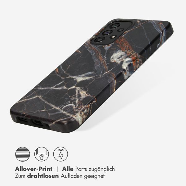 Selencia Aurora Fashion Back Case Samsung Galaxy A33 - Onyx Black Marble