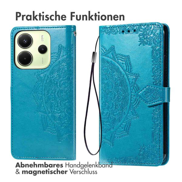 imoshion Mandala Klapphülle Xiaomi Redmi Note 14 (4G) - Türkis