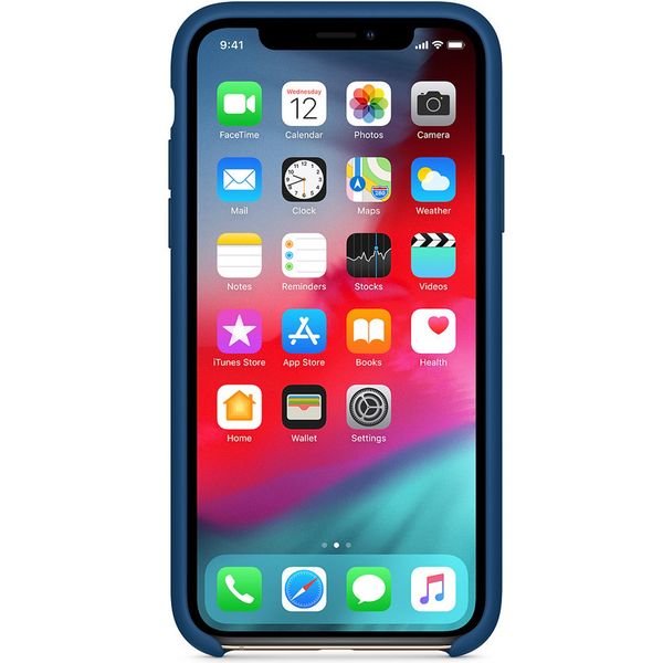 Apple Silikon-Case Blue Horizon für das iPhone Xs / X