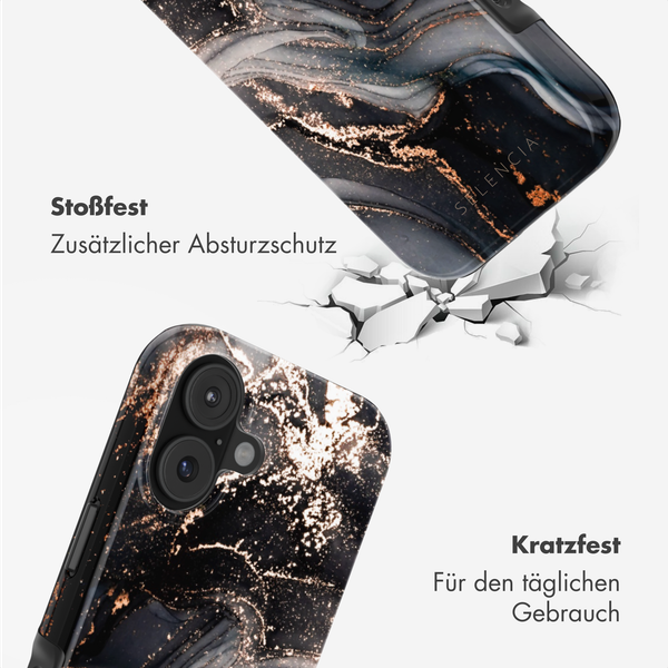 Selencia Vivid Rückabdeckung mit MagSafe Apple iPhone 17 - Chic Marble Black
