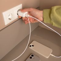 imoshion Wandladegerät - Ladegerät - USB-C- und USB-Anschluss - Power Delivery - 20 Watt - Weiß
