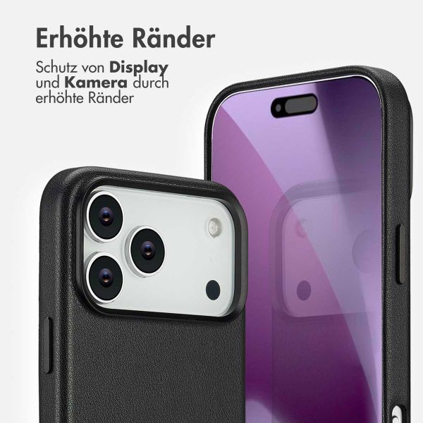 Accezz MagSafe Leather Backcover Apple iPhone 17 Pro Max - Onyx Black