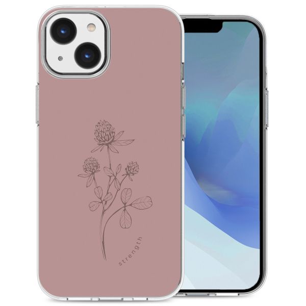 imoshion Design Hülle für das iPhone 14 - Floral Pink