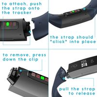 imoshion Silikonband für das  Fitbit Charge 3 / 4 - Dunkelblau