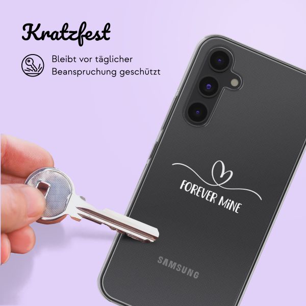 Personalisierte Hülle mit Buchstaben iPhone 15 - Transparent