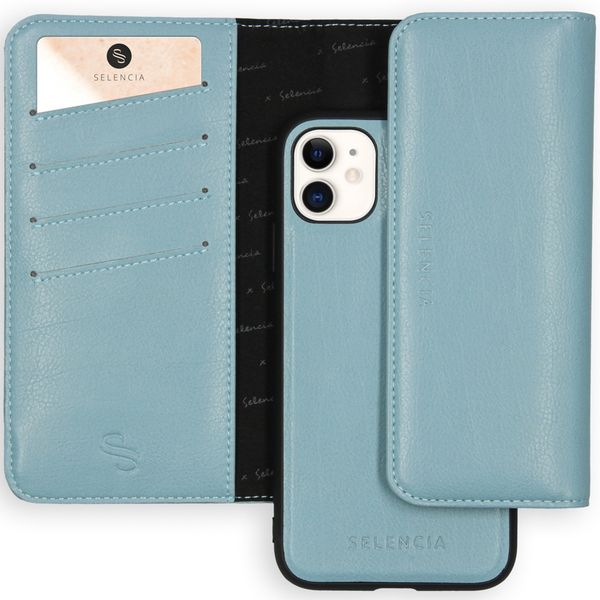 Selencia Clutch Klapphülle aus veganem Leder mit herausnehmbarem Case iPhone 11