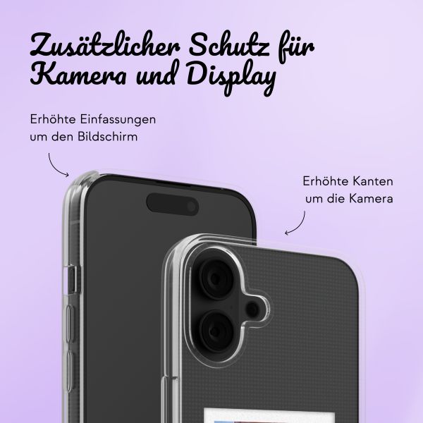 Hülle mit eigenem Foto und/oder Text Apple iPhone 16 - Polaroid