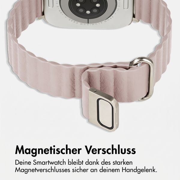 imoshion Magnetisches Kunstlederarmband für Apple Watch | 38/40/41/42 mm - Beige