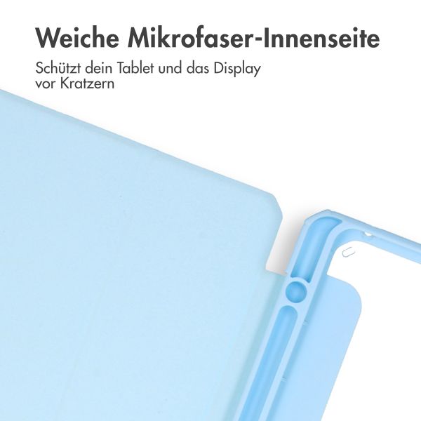 imoshion Trifold Hardcase Klapphülle für das iPad Air 11 Zoll (2025) M3 / (2024) M2 / Air 5 (2022) / Air 4 (2020) - Hellblau