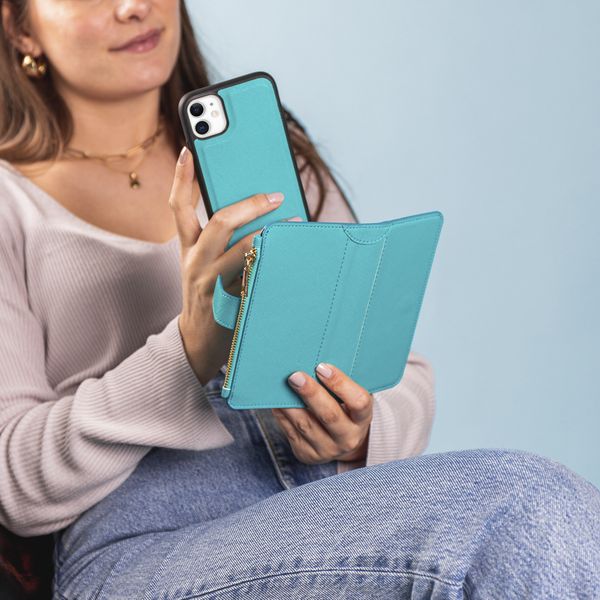 imoshion Luxuriöse Portemonnaie-Klapphülle Samsung Galaxy S21 - Türkis