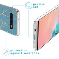 imoshion Design Hülle für das Samsung Galaxy S10 - Blue Graphic