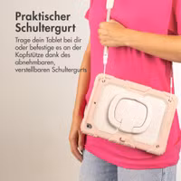 imoshion Rugged Kindersicher Schutzhülle Apple iPad 11 (2025) 11 Zoll A16 / iPad 10 (2022) 10.9 Zoll - Hellrosa
