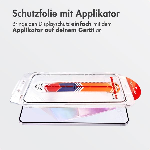 Accezz Gehärteter Glas-Schutz + Applikator Samsung Galaxy A35