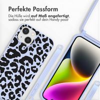 imoshion SilikonHülle design mit Band Apple iPhone 14 - Animal Lila