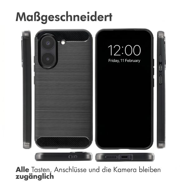imoshion Brushed Back Cover Xiaomi Poco X8 Pro - Schwarz