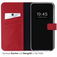 Selencia Echtleder Klapphülle Samsung Galaxy A37 (5G) - Rot