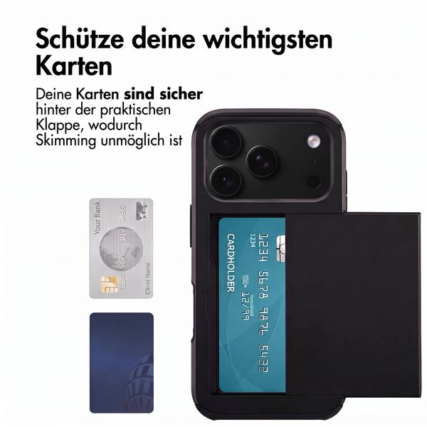 imoshion Backcover mit Kartenfach Apple iPhone 18 Pro / 17 Pro - Schwarz