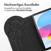 imoshion Mandala Klapphülle Apple iPad Air 11 Zoll (2025) M3 / (2024) M2 / Air 5 (2022) / Air 4 (2020) - Schwarz