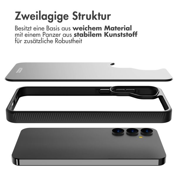 Accezz Rugged Frosted Back Cover Samsung Galaxy A55 - Schwarz