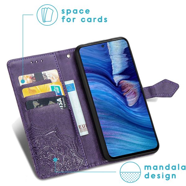 imoshion Mandala Klapphülle Xiaomi Redmi Note 10 (5G) - Violett