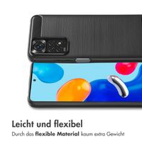 imoshion Brushed Back Cover für das Xiaomi Redmi Note 11 (4G) / Note 11S (4G) - Schwarz