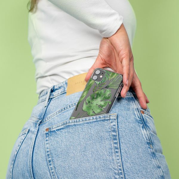 imoshion Design Hülle Samsung Galaxy A41 - Monstera Leaves