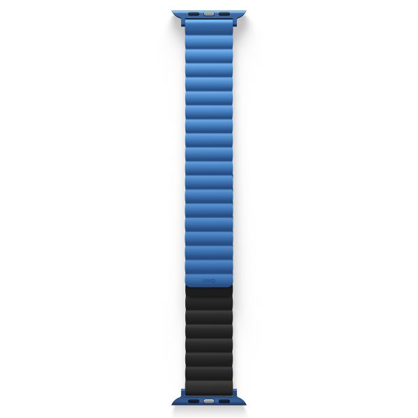 Uniq Revix doppelseitiges Armband für das  Apple Watch Series 1 t/m 9 / SE (38/40/41 mm) | Series 10 / 11 (42 mm) - Caspian (Blue/Black)