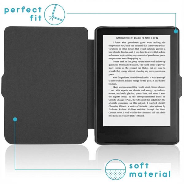 imoshion Slim Hard Case Klapphülle Kobo Clara 2E / Tolino Shine 4 - Dunkelblau