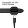 imoshion Braided USB-C-zu-USB-C Kabel- 2 Meter - Schwarz