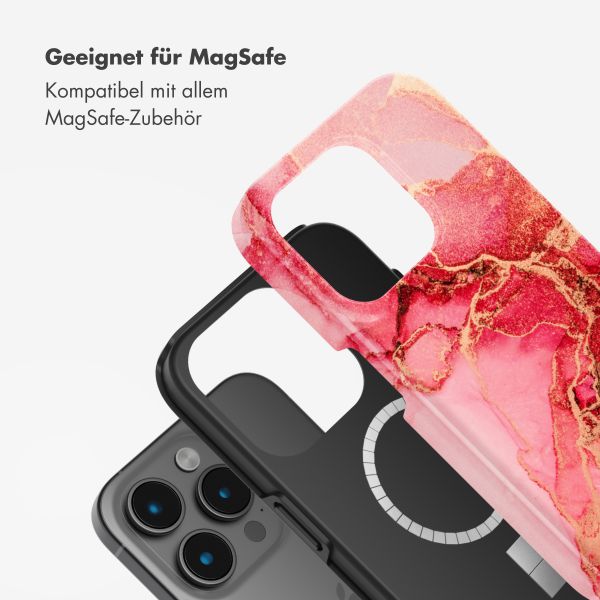 Selencia Vivid Tough Back Cover mit MagSafe für das iPhone 15 Pro Max - Rosy Marble