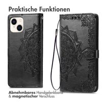 imoshion Mandala Klapphülle für das iPhone 15 - Schwarz