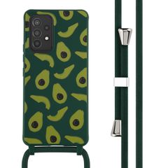 imoshion Silikonhülle design mit Band für das Samsung Galaxy A53 - Avocado Green