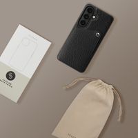 Selencia Riva Back Cover mit Kartenfach Samsung Galaxy S26 - Schwarz