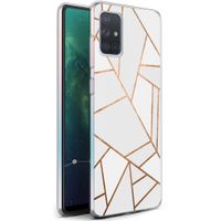 imoshion Design Hülle Samsung Galaxy A71 - White Graphic