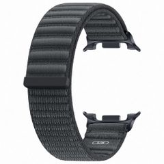 Samsung Original Fabric Armband für  Samsung Galaxy Watch 9 (40/44mm) / Watch 8 (40/44mm) / Classic (46mm) - Größe S/M - Schwarz