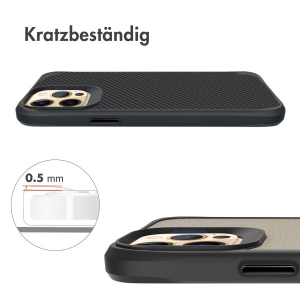 imoshion Rugged Hybrid Carbon Case Apple iPhone 12 Pro Max - Schwarz