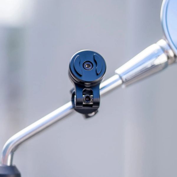 SP Connect Mirror Mount Pro SPC+ - Handyhalterung für Motorrad und Roller – Spiegelbefestigung – Verstellbar - Schwarz