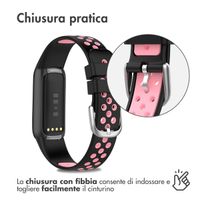 imoshion Sport Silikonarmband für Fitbit Luxe - Schwarz & Rosa