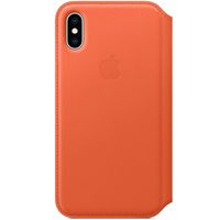 Apple Leather Folio Klapphülle Sunset für das Apple iPhone X / Xs