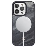 Woodcessories Bumper Case MagSafe für das iPhone 15 Pro Max - Stone Camo Gray Black