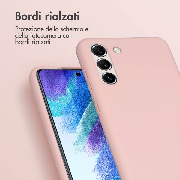 imoshion Color Backcover mit abtrennbarem Band Samsung Galaxy S21 FE - Rosa